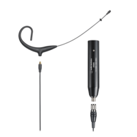 MICROSET OMNIDIRECTIONAL CONDENSER HEADWORN MICROPHONE WITH 55" DETACHABLE CABLE,